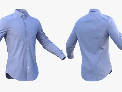Man and Woman in Shirt 40 3D model