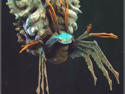 Volume 1 Sea Creatures  - Highpoly 3D model