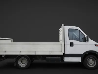 Iveco pick up truck Low-poly 3D model