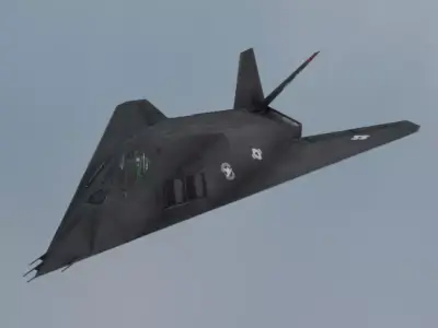 Lockheed F-117 Nighthawk Stealth Attack Aircraft 3D Model Low-poly 3D model