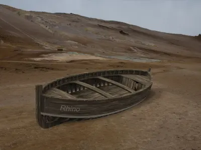 rowboat 4 meter  Free 3D model