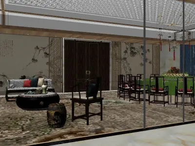 Chinese restaurant 3D model