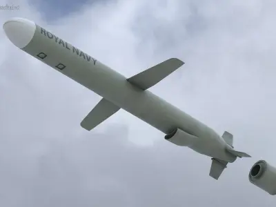 BGM-109 General Dynamics Tomahawk Missile 3D model