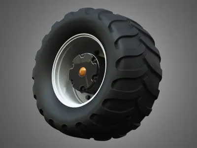 Farm Machine Tire 3D model