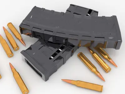 rifle magazine 3D model