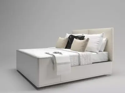 Modern bed Free 3D model 2