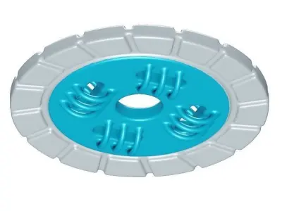 Toddler Clutch Plate Toy 3D model