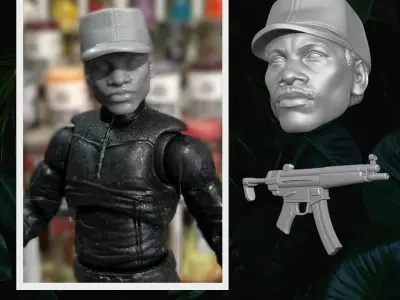 Dillon Predator fan art 3D printable Files For Action Figures 3D print model