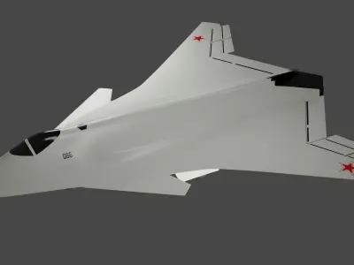 SUKHOI T-60 GOLUB aka THE PIGEON RUSSIAS 6TH GEN CONCEPT FIGHTER 3D model
