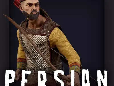 PERSIAN1 Low-poly 3D model