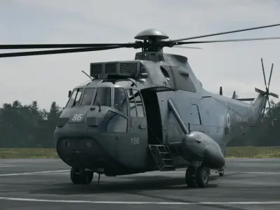 Westland Sea King ASaC7 Royal Navy 3D model