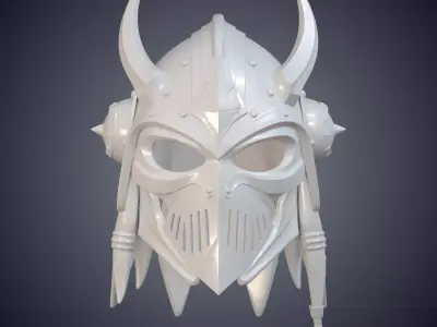 Horned Warrior Helmet PM-887 3D print model