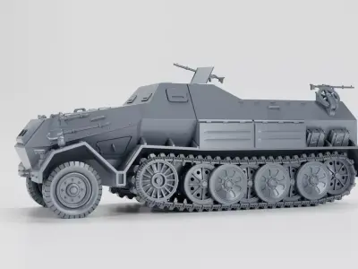 Sd Kfz 8 DB10 Gepanzerte 12t 3D print model