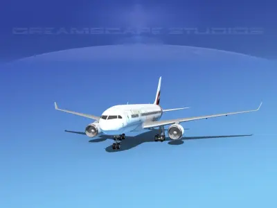 Boeing 787-8 Emirates 3D model