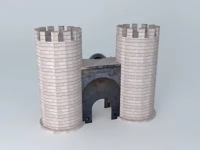Puerta de Palmas Badajoz Free 3D model