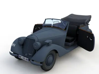 MERCEDES-BENZ TYP 170V CABRIOLET B GERMAN STAFF 1940 3D model