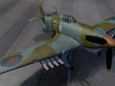 Hawker Hurricane Mk-4 3D model