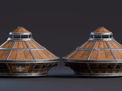 Da Vinci Inventions - Armoured Fighting Vehicle Low-poly 3D model