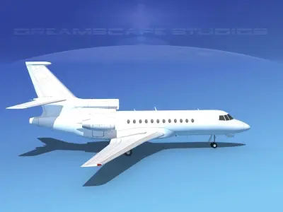Dassault Falcon 900 V01 3D model