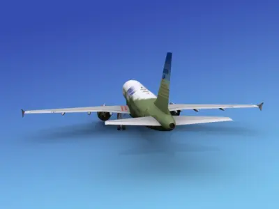 Airbus  A320 Denver Air 3D model