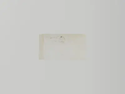 Mosley Folding Bathtub 1899 advertising envelope Low-poly 3D model