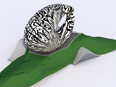 Museum of the Future - Dubai - UAE Low-poly 3D model