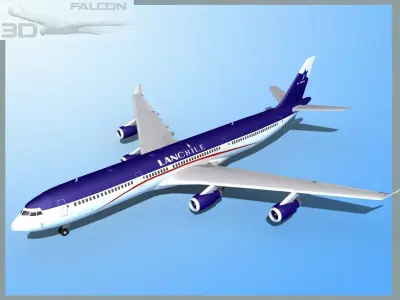 Falcon3D A340-600 Lan Chile 3D model