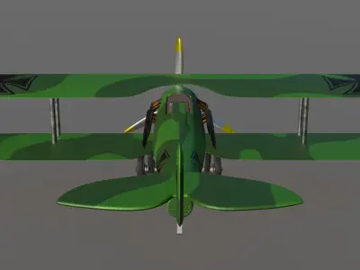 Airplane Spad 7 Jasta 38 3D model