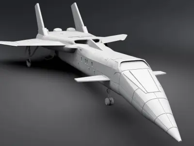Shado Jet Plane Scale model 3D print model