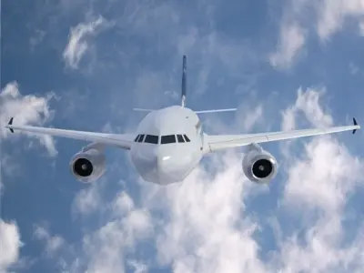 Airbus A310-300 lowpoly commercial airplane  Low-poly 3D model