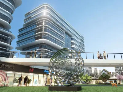 Commercial CBD shopping malls 3D model