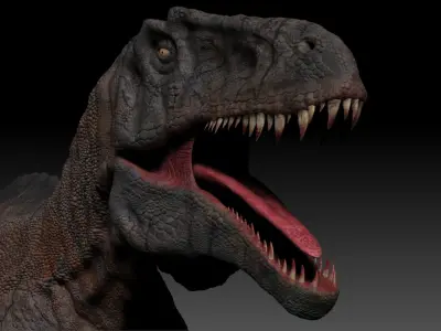 Dinosaur Acrocanthosaurus Sculpt Project 3D model