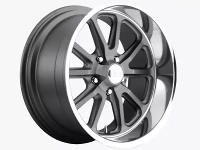 US Mags Rambler Wheel Textured Gray 3D model