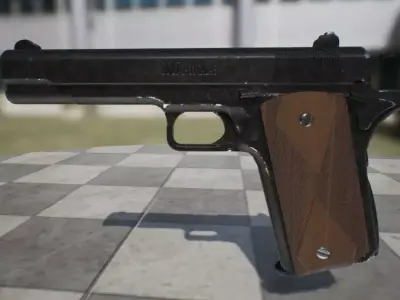 Colt M1911  Low-poly 3D model