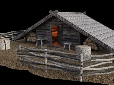 VIKINGS Cottages Series The Pacific 3D model