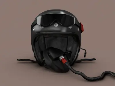 Custom Jet Helmet 3D model