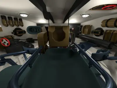 Fully built Panzer Tiger Tank Late 1944 v1 Firing  3D model