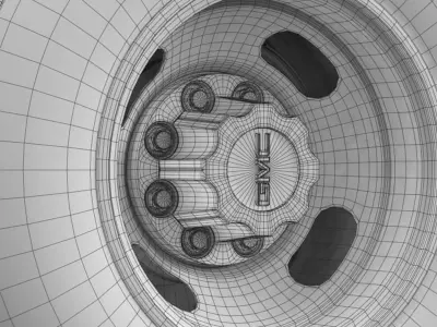 GMC Sierra 3500HD 2008 2 wheel 3D model