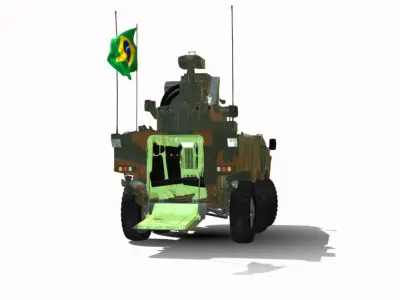 VBTP MR IVECO GUARANI 6X6 UT30BR Low-poly 3D model