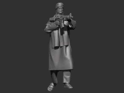 Eastern warrior 3D print model