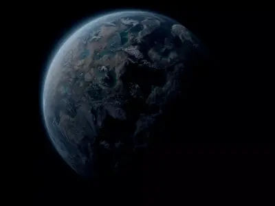 Planet Proxima Centauri B 3D model