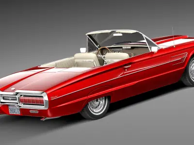 Ford Thunderbird Convertible 1965 3D model