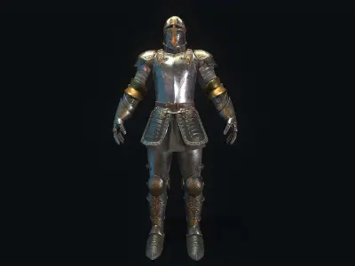 Medieval Armor Low-poly 3D model