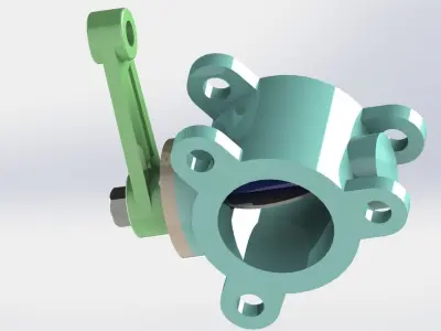 Butterfly Valve 3D model