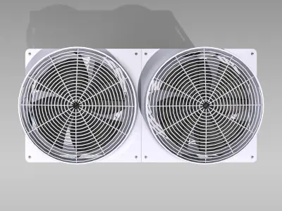 20hp Toshiba Carrier VRF Heat Recovery Outdoor Unit Low-poly 3D model