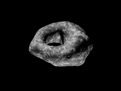 Asteroid pack Free low-poly 3D model