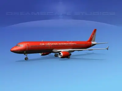 Airbus A321 Air Charter intl 2 3D model