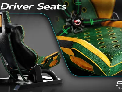 DriverSeat05 Free low-poly 3D model