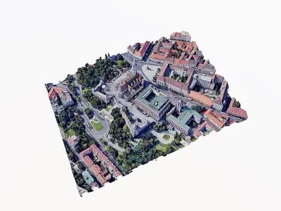  Fishermans Bastion-Budapest Low-poly 3D model