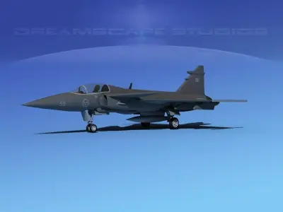 SAAB JAS 39 Gripen V09 3D model